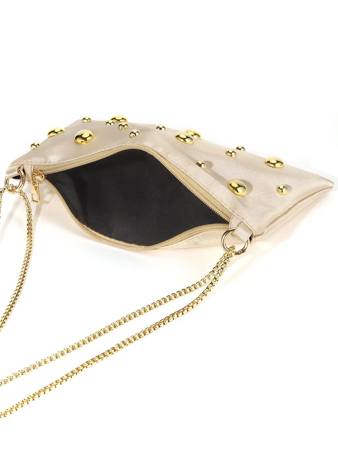 Women's Handbags Soft Satin Shoulder Chain Bag - Piña Colada