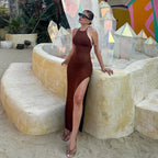 Knitted Cover Up Beach Dress Sexy - Piña Colada