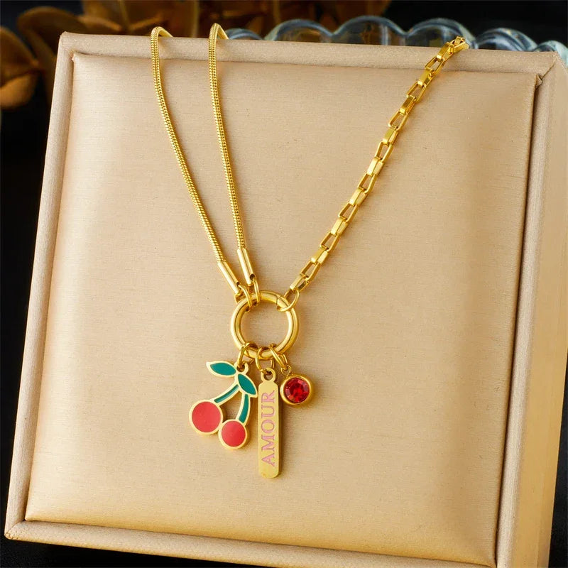 316L Stainless Steel Necklace New Trend - Piña Colada
