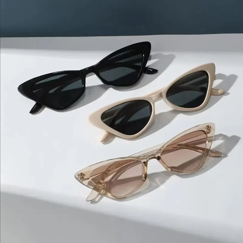 3 Pairs Small Cat Eye Sunglasses - Piña Colada