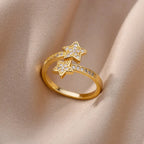 Zircon Geometric Rings - Piña Colada