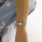 Multilayer Chain Clavicle Necklace - Piña Colada