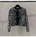 Sequins Jacket Bow Top - Piña Colada