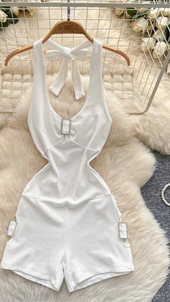 Backless Halter Bodysuits Summer - Piña Colada