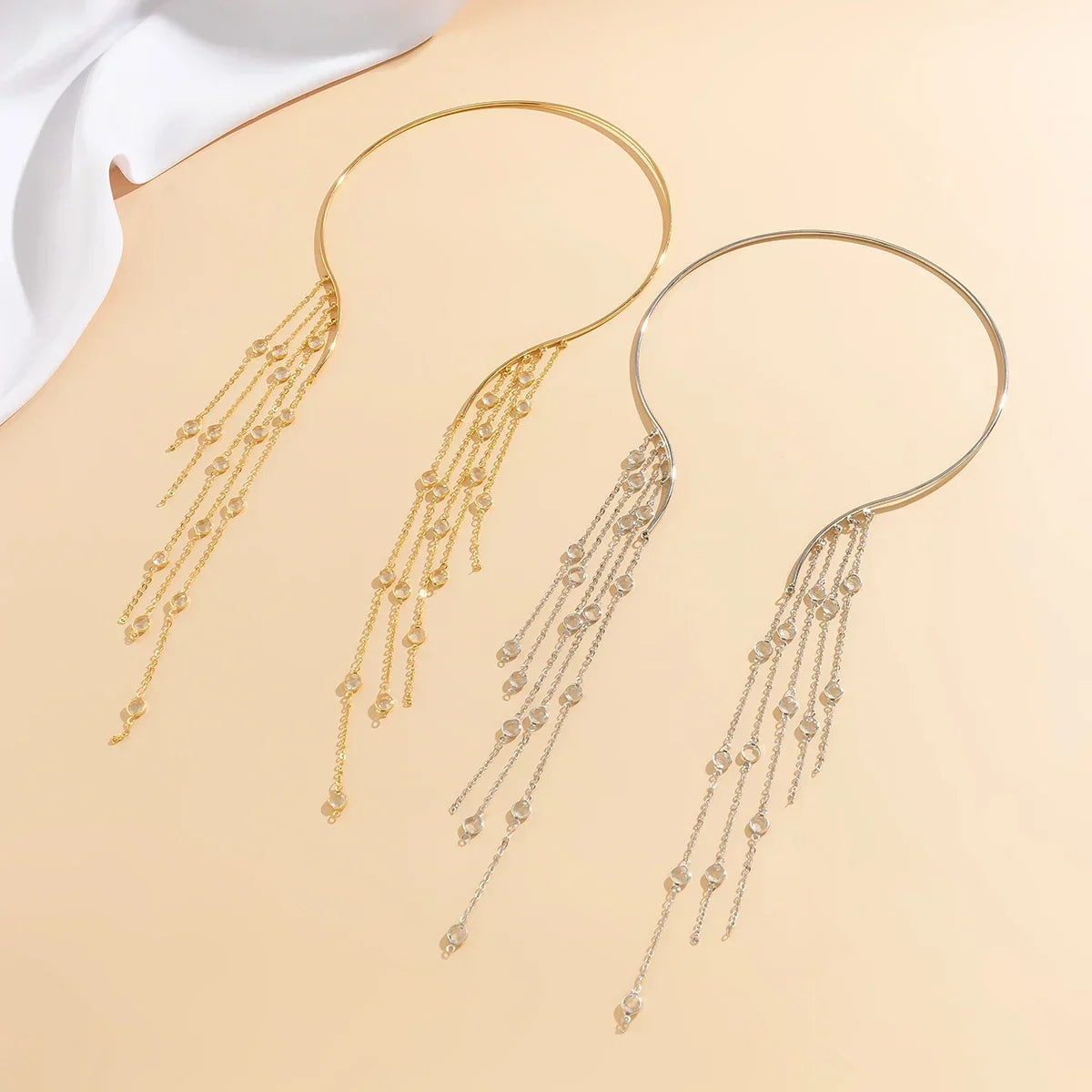 Pearl Star Necklace Open Collar - Piña Colada