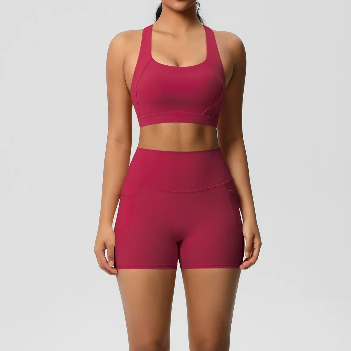 2PCS Sportswear With Pocketed Yoga Set