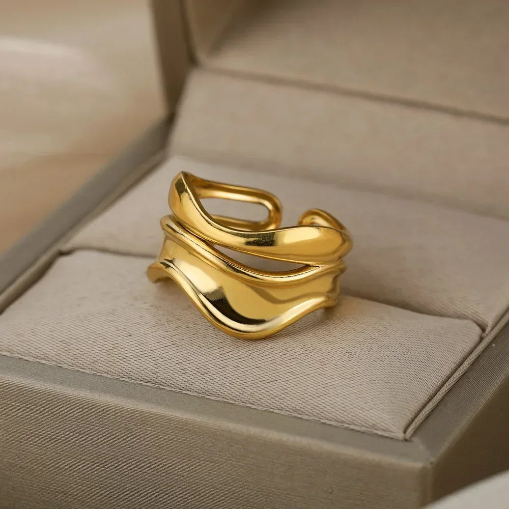 Stainless Steel Rings Aesthetic - Piña Colada