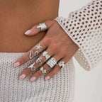 9Pcs/Set Rings Starfish Scallop - Piña Colada