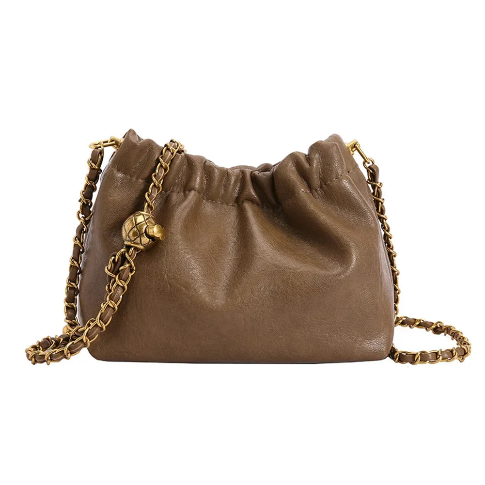 Crossbody Tote Bag PU Leather - Piña Colada