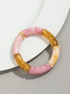 Acrylic Design Bracelet - Piña Colada