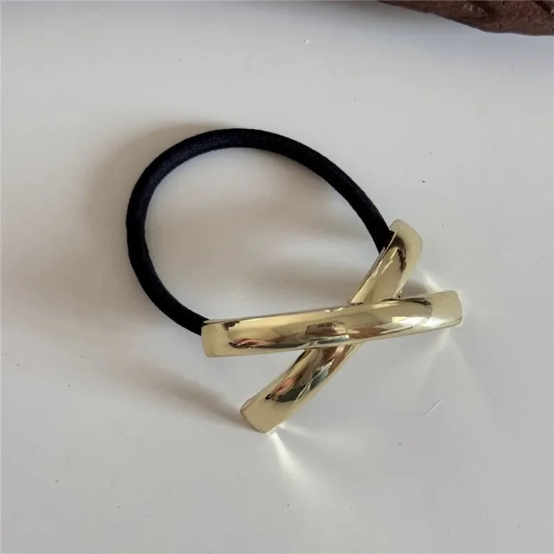 Metal Irregular Double-Layer Hair Bands - Piña Colada
