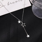 Stainless Steel Stars Necklace - Piña Colada