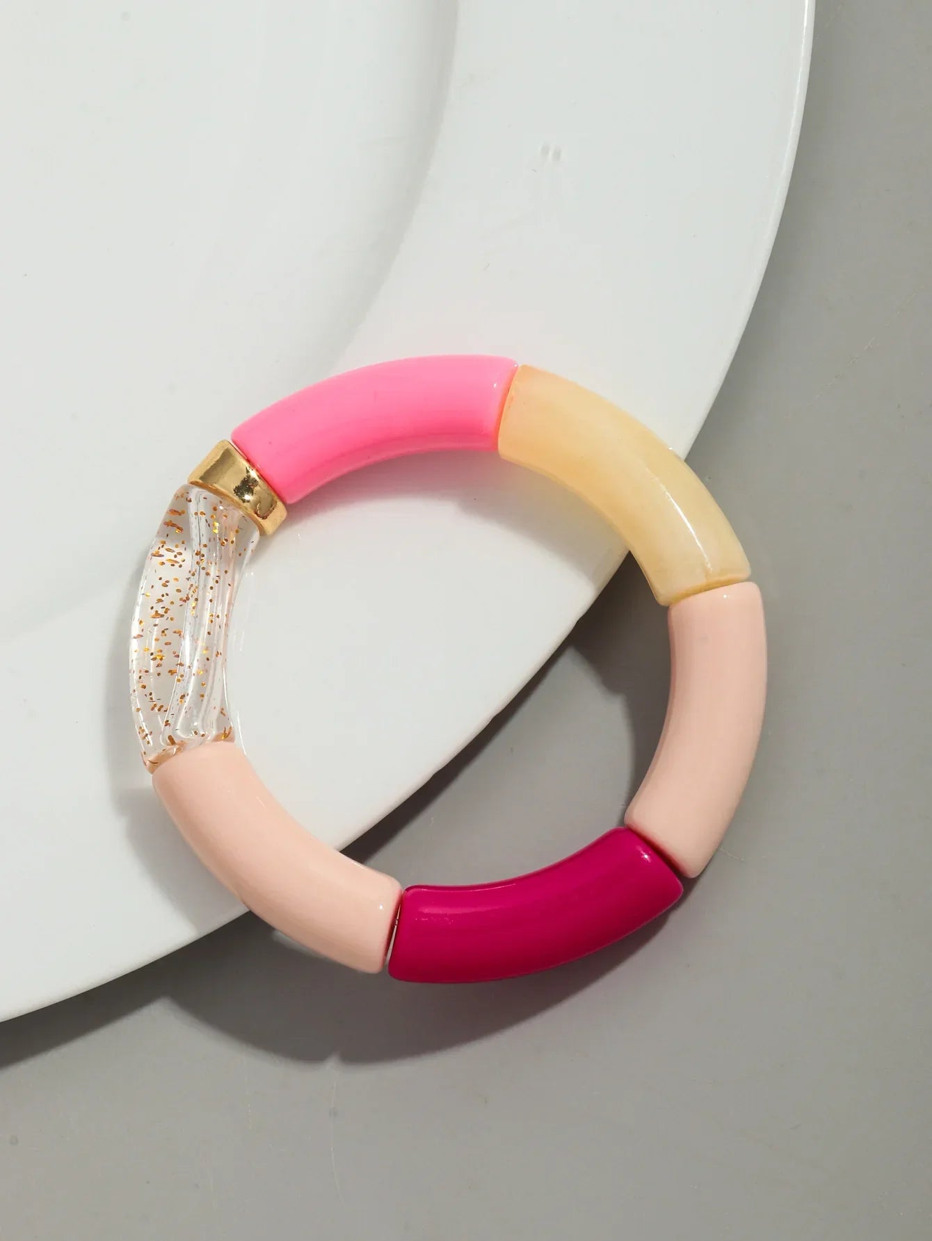 Acrylic Design Bracelet - Piña Colada