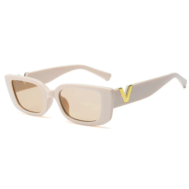 Fashion Rectangle Sunglasses Women - Piña Colada