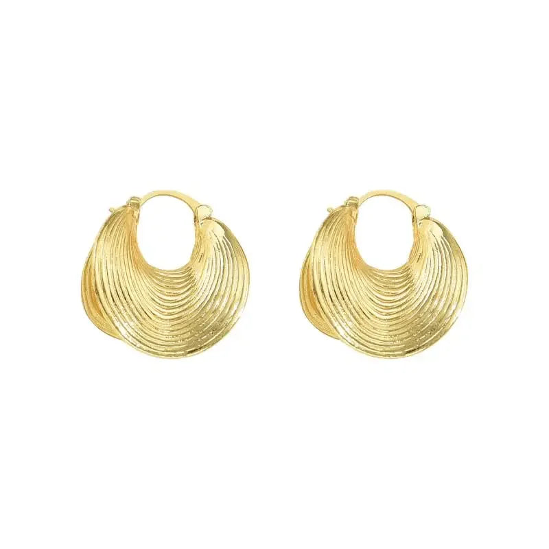 Large Ear Buckle Earrings - Piña Colada