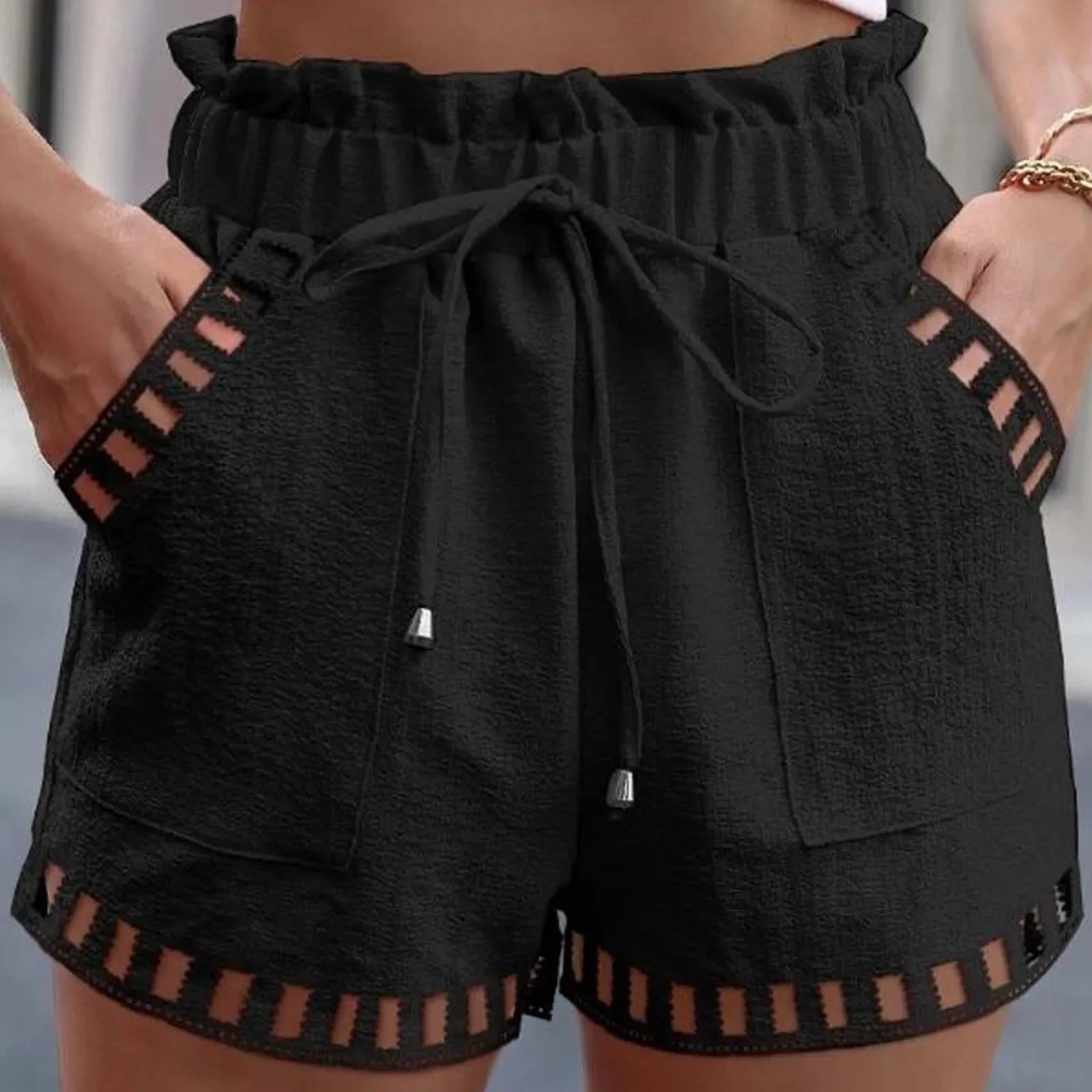 Cotton Linen Shorts Women - Piña Colada