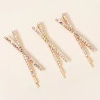 Clear Crystal Hair Pins - Piña Colada