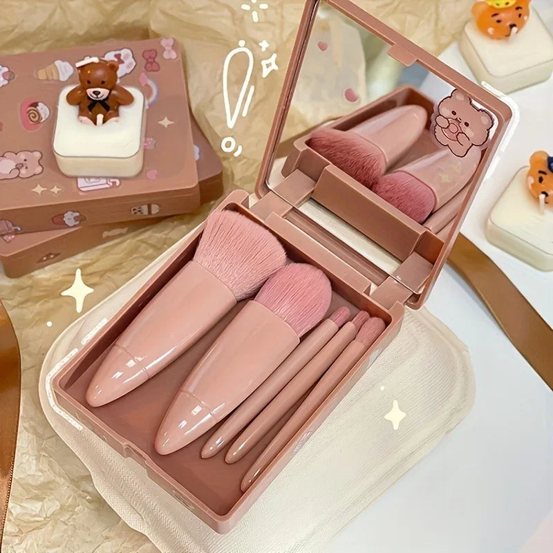 5-Piece Makeup Brush Set - Piña Colada