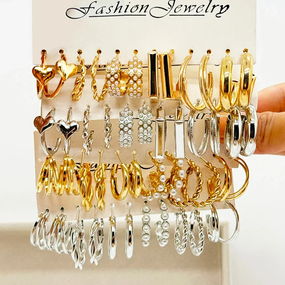 48PCS Earrings Set - Piña Colada