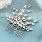 Crystal Pearl Hair Comb Clip - Piña Colada