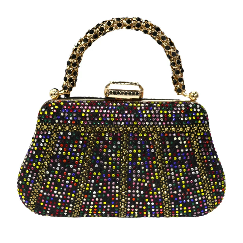 CLUTCH GLITTER BAG FOR EVENING - Piña Colada