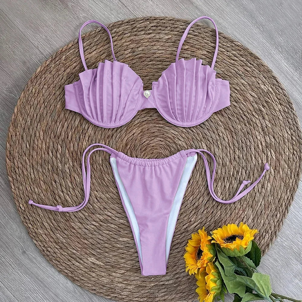 Shell Micro Bikini - Piña Colada
