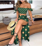 2-Piece Boho Off-Shoulder - Piña Colada