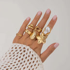 Pearl Open Rings - Piña Colada