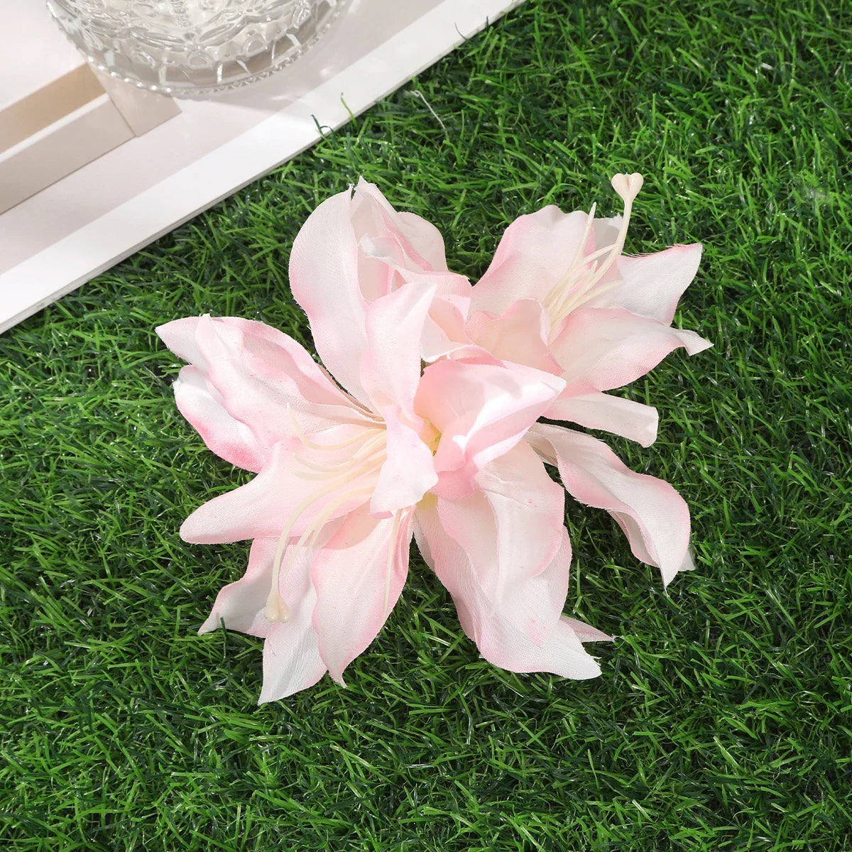 Orchid Flowers Hair Clips - Piña Colada