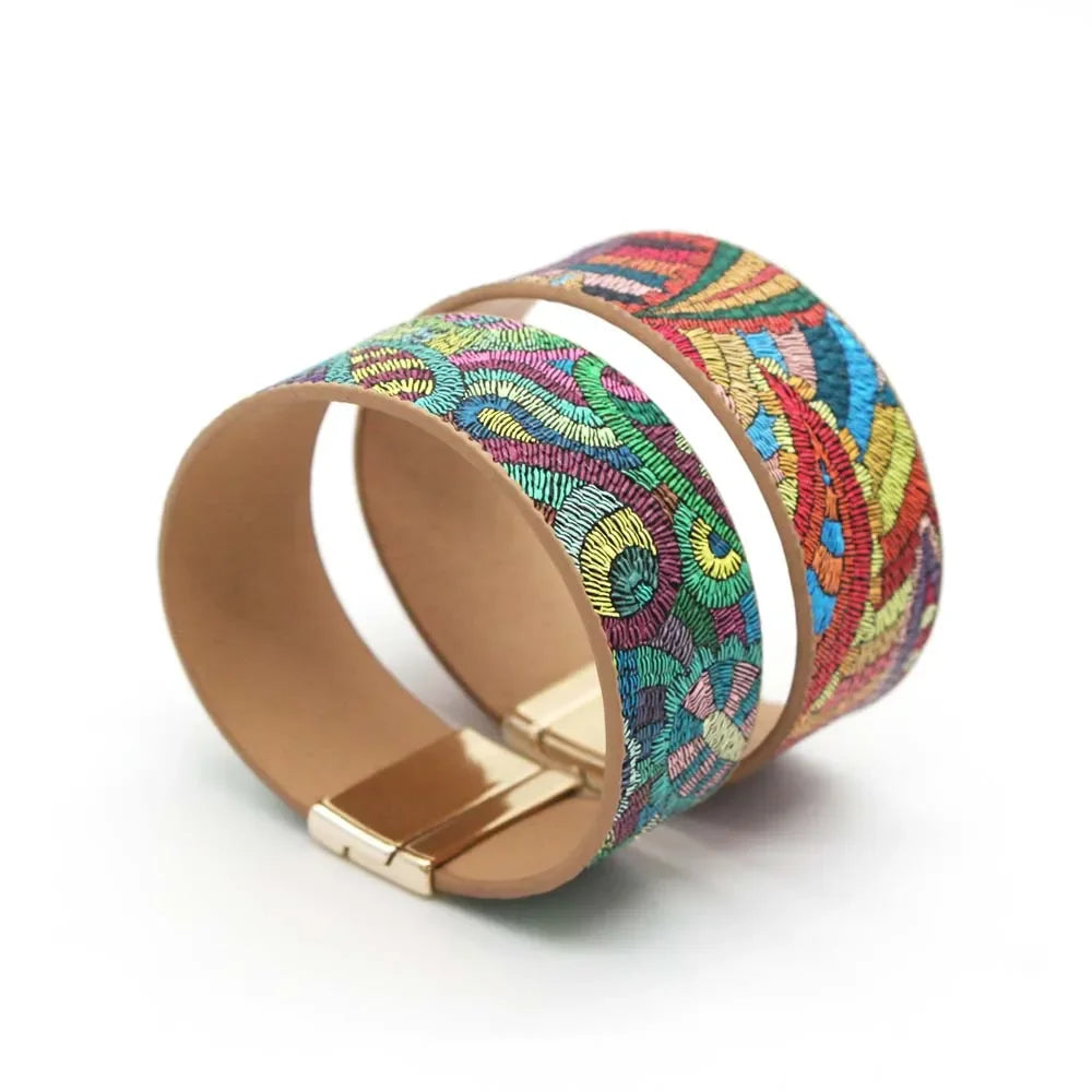 Wrap Leather Bracelet - Piña Colada