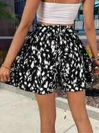 Beach Shorts Ruffles High Waist - Piña Colada