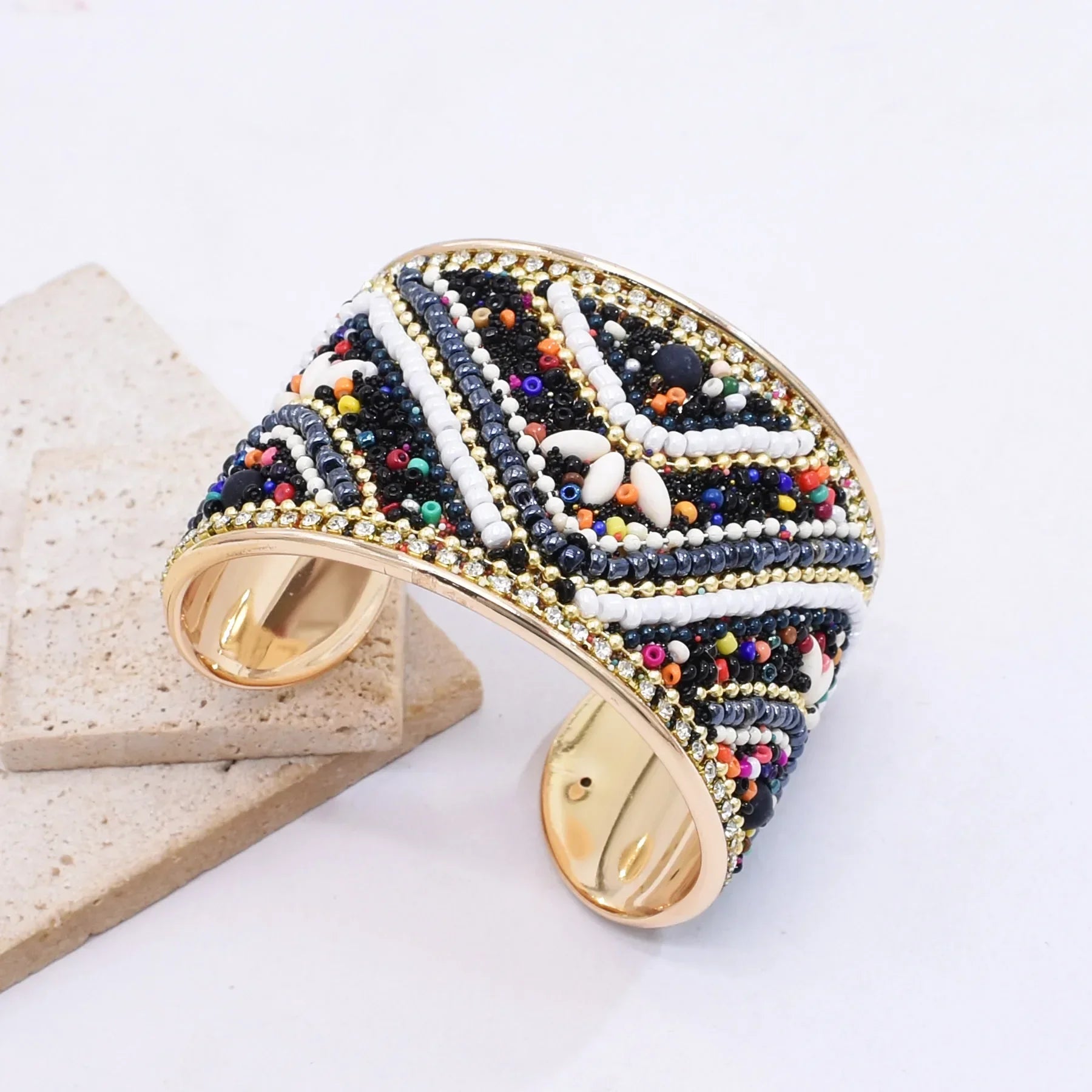 Bohemian Colorful Rice Beads Handmade - Piña Colada