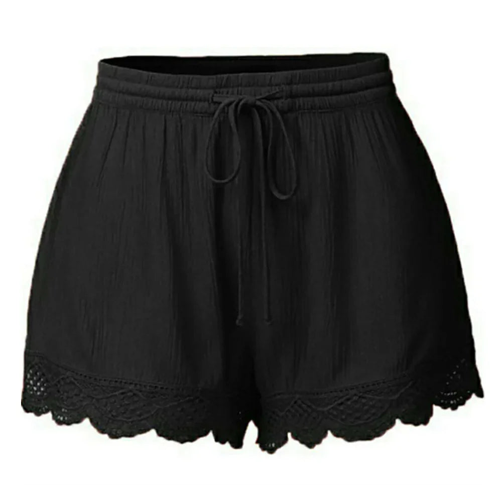 Lace Loose Shorts - Piña Colada