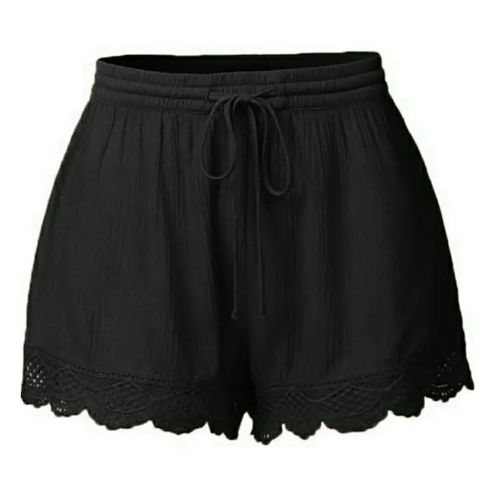 Lace Loose Shorts - Piña Colada