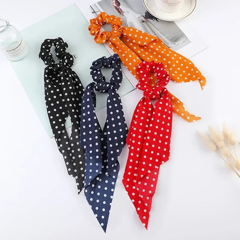 Satin Scrunchie Scarf - Piña Colada