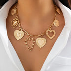 Big Love Heart Pendant - Piña Colada