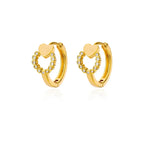 Zircon Polygon Earrings For Women Stainless Steel Geometric - Piña Colada