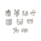 9Pcs/Set Rings Starfish Scallop - Piña Colada
