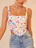 Print Corset Top Women - Piña Colada