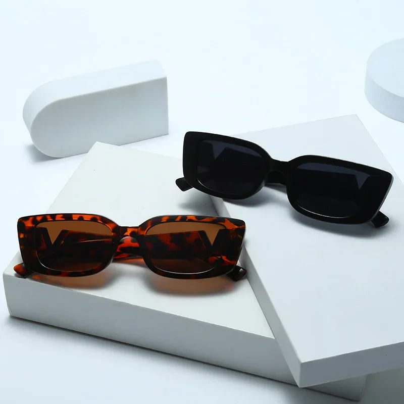 Fashion Rectangle Sunglasses Women - Piña Colada