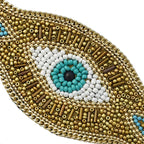 Vintage Handmade Beads Devil Eye - Piña Colada
