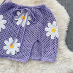 Halter Knit Two-Piece Set - Piña Colada
