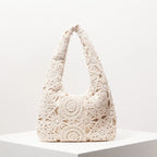 Pattern Hollow Shoulder Bag - Piña Colada