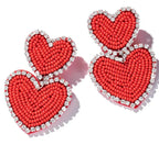 Love Beaded Earrings - Piña Colada