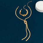 2Pcs/Set Long Snake Twisted Chain - Piña Colada