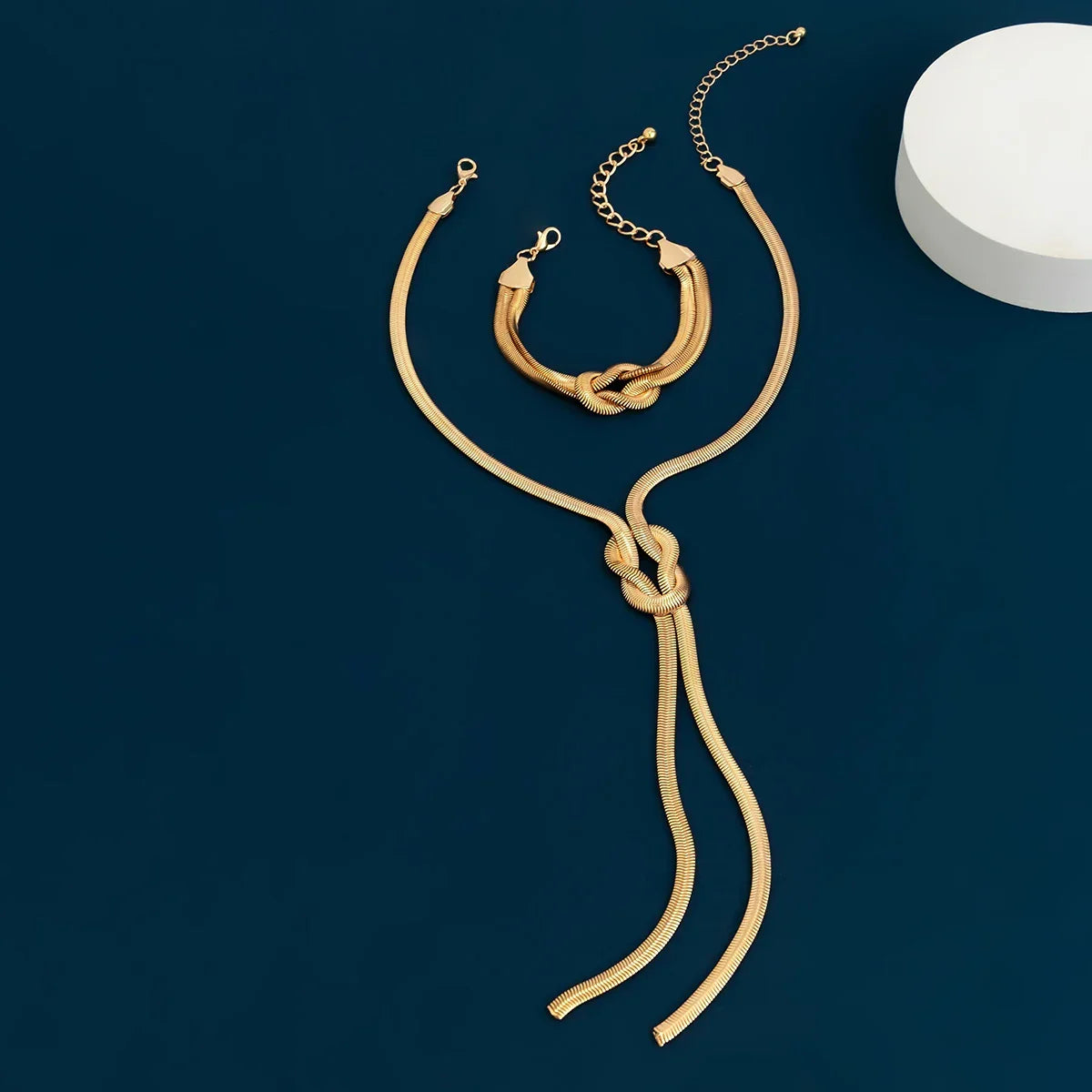 2Pcs/Set Long Snake Twisted Chain - Piña Colada