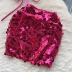 Sequin Top And Skirt Set Sparkly - Piña Colada