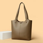 Soft Leather Shoulder Bag - Piña Colada