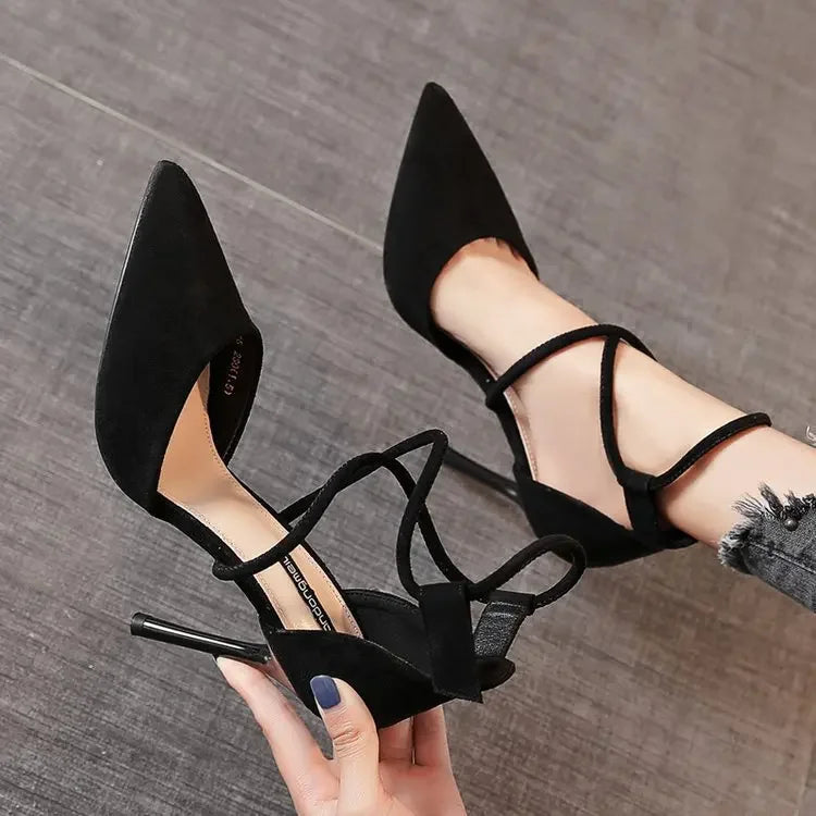 Cross-strap Sandals High Heels - Piña Colada