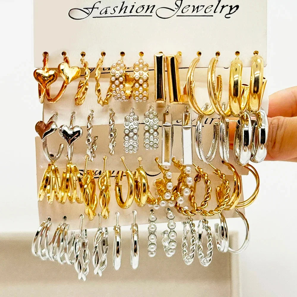 48PCS Earrings Set - Piña Colada